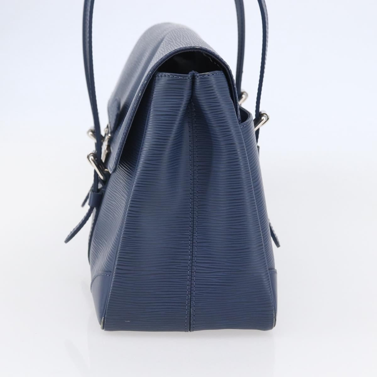Louis Vuitton Segur Handbag Epi Leather Blue Leather Handbag (Authentic  )