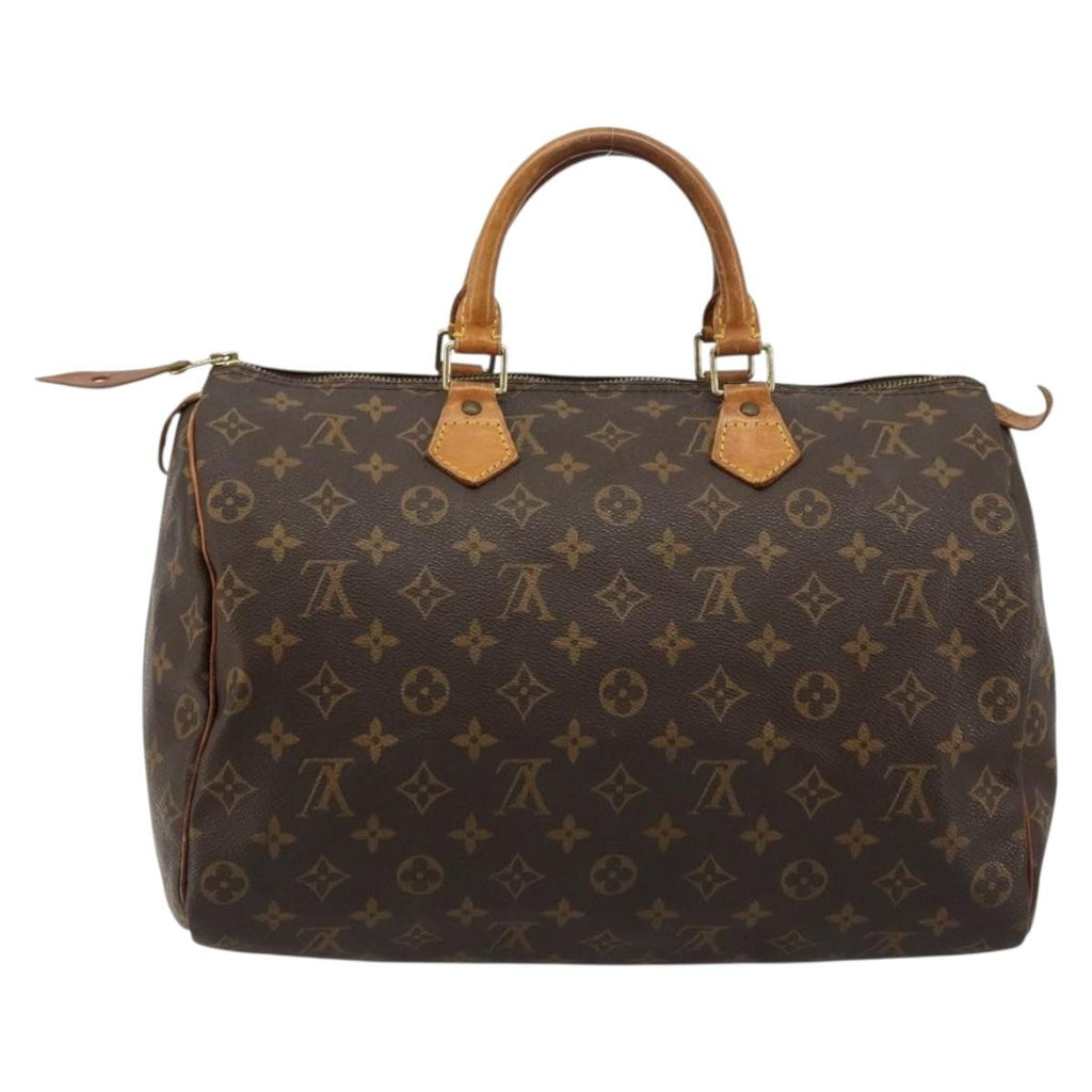 Louis Vuitton Speedy Handbag Monogram Canvas Brown Canvas Handbag ( )