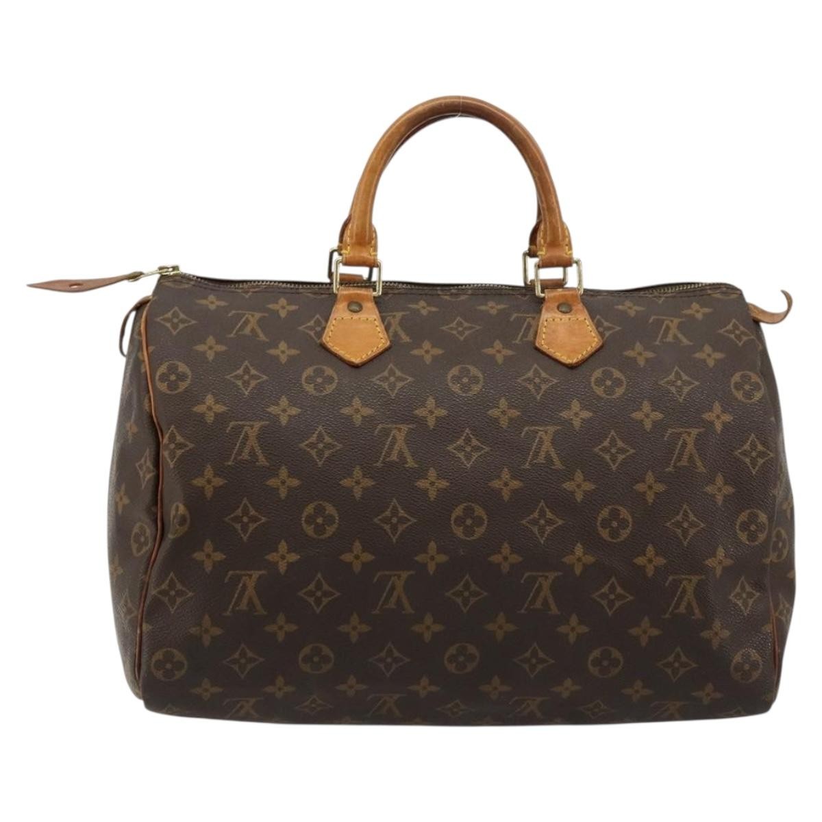 Louis Vuitton Speedy Handbag Monogram Canvas Brown Canvas Handbag ( )