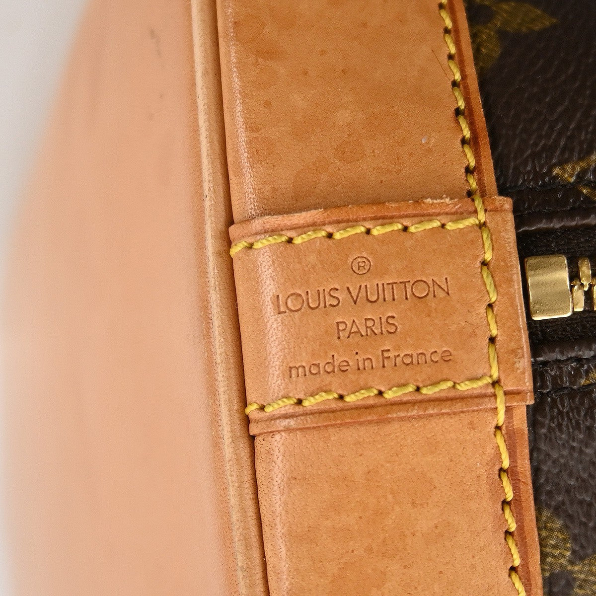 Louis Vuitton Alma Handbag Monogram Canvas Brown Canvas Handbag ( )