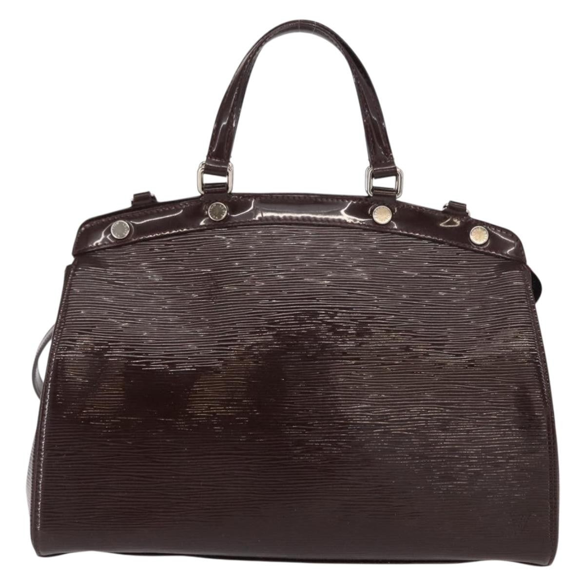 Louis Vuitton Brea Handbag Electric Epi Leather Purple Leather Handbag (Authentic  )