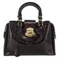 Louis Vuitton Melrose Avenue Handbag Monogram Vernis Burgundy Patent_Leather Handbag ( )