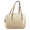 Prada Re-Edition 1995 Handbag Patent Leather Beige Patent_Leather Handbag (Authentic  )