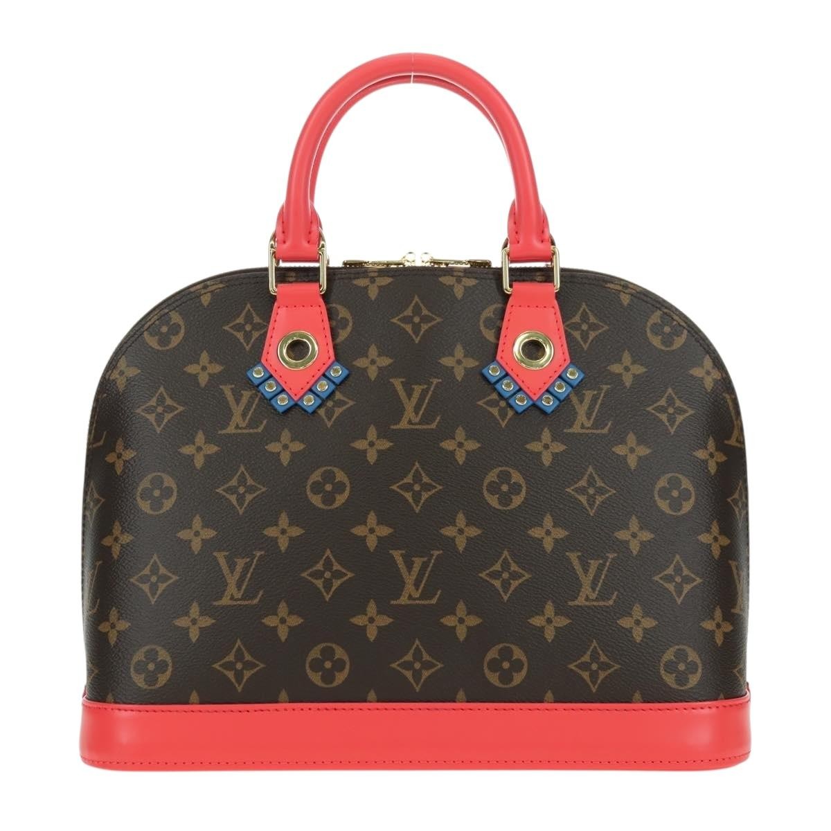 Louis Vuitton Alma Handbag Monogram Canvas Multicolour Canvas Handbag ( )