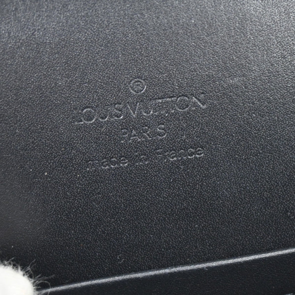 Louis Vuitton Saint Ange Handbag Monogram Satin Black Satin Handbag (Authentic  )