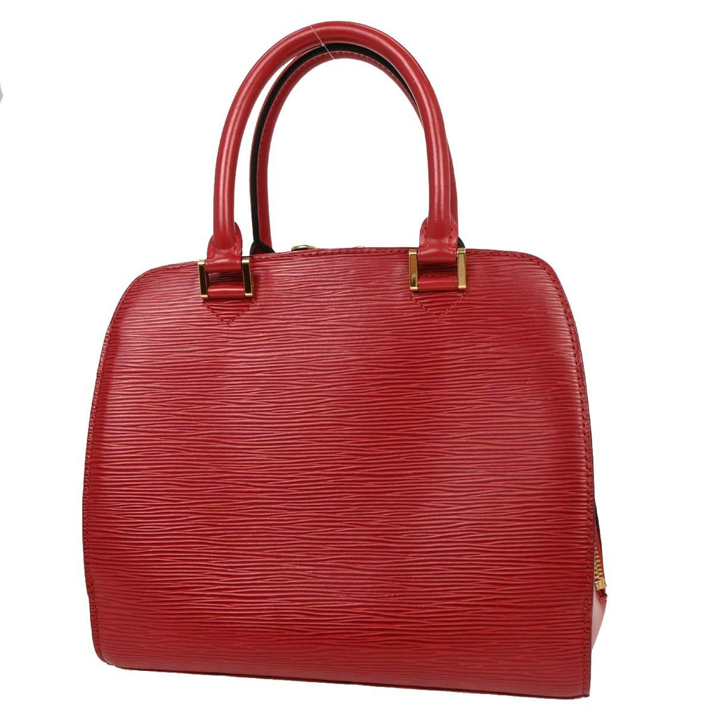 Louis Vuitton Pont Neuf Handbag Epi Leather Red Leather Handbag (Authentic  )