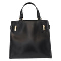 Gucci Vintage Handbag Leather Black Leather Handbag (Authentic  )