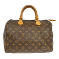 Louis Vuitton Speedy Handbag Monogram Canvas Brown Canvas Handbag ( )