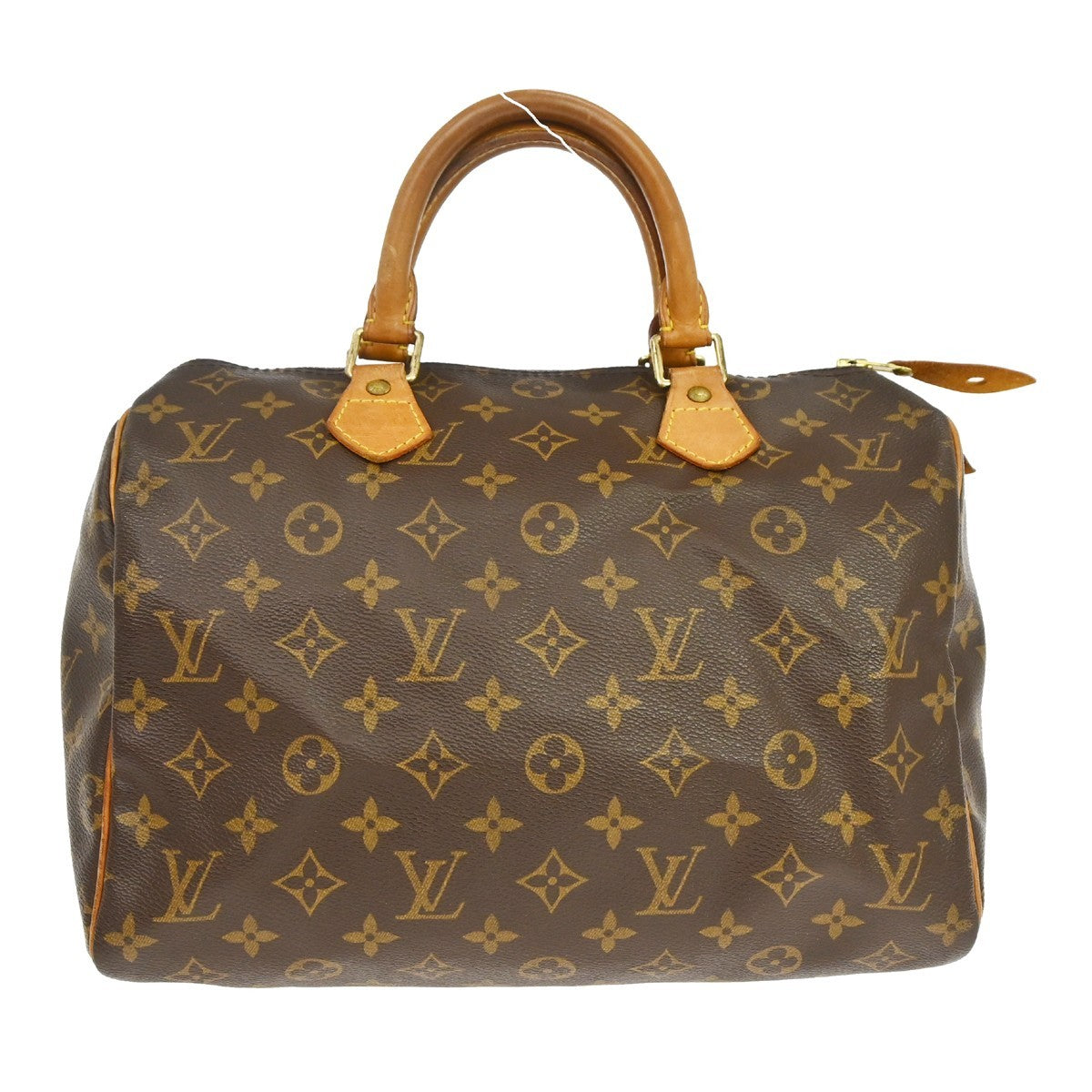 Louis Vuitton Speedy Handbag Monogram Canvas Brown Canvas Handbag ( )