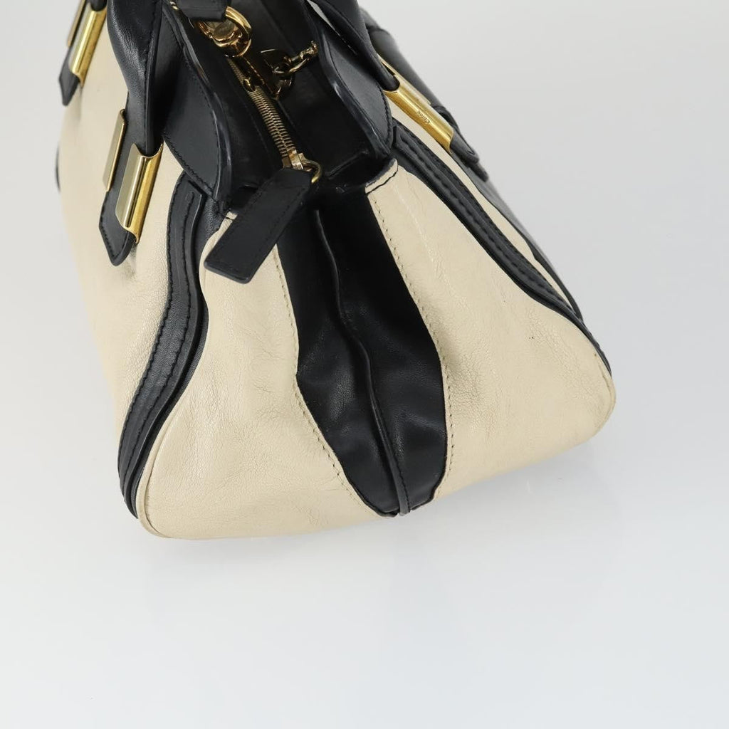Chloe Alice Satchel Leather White Leather Handbag (Authentic  )