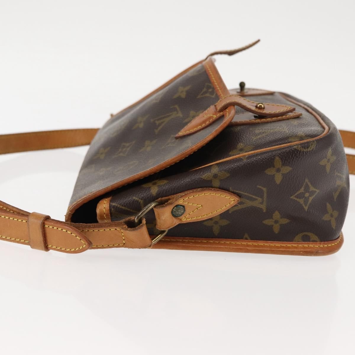 Louis Vuitton Sac Gibeciere Messenger Bag Monogram Canvas Brown Canvas Bag (Authentic  )