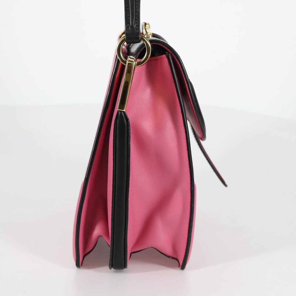 Prada Belle Top Handle Bag City Calf Pink Leather Bag (Authentic  )