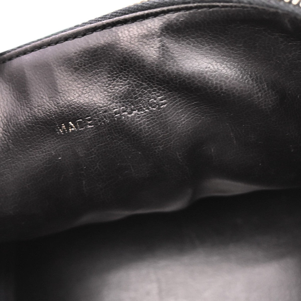 Chanel Vintage Timeless Cosmetic Case Caviar Black Leather Handbag (Authentic  )