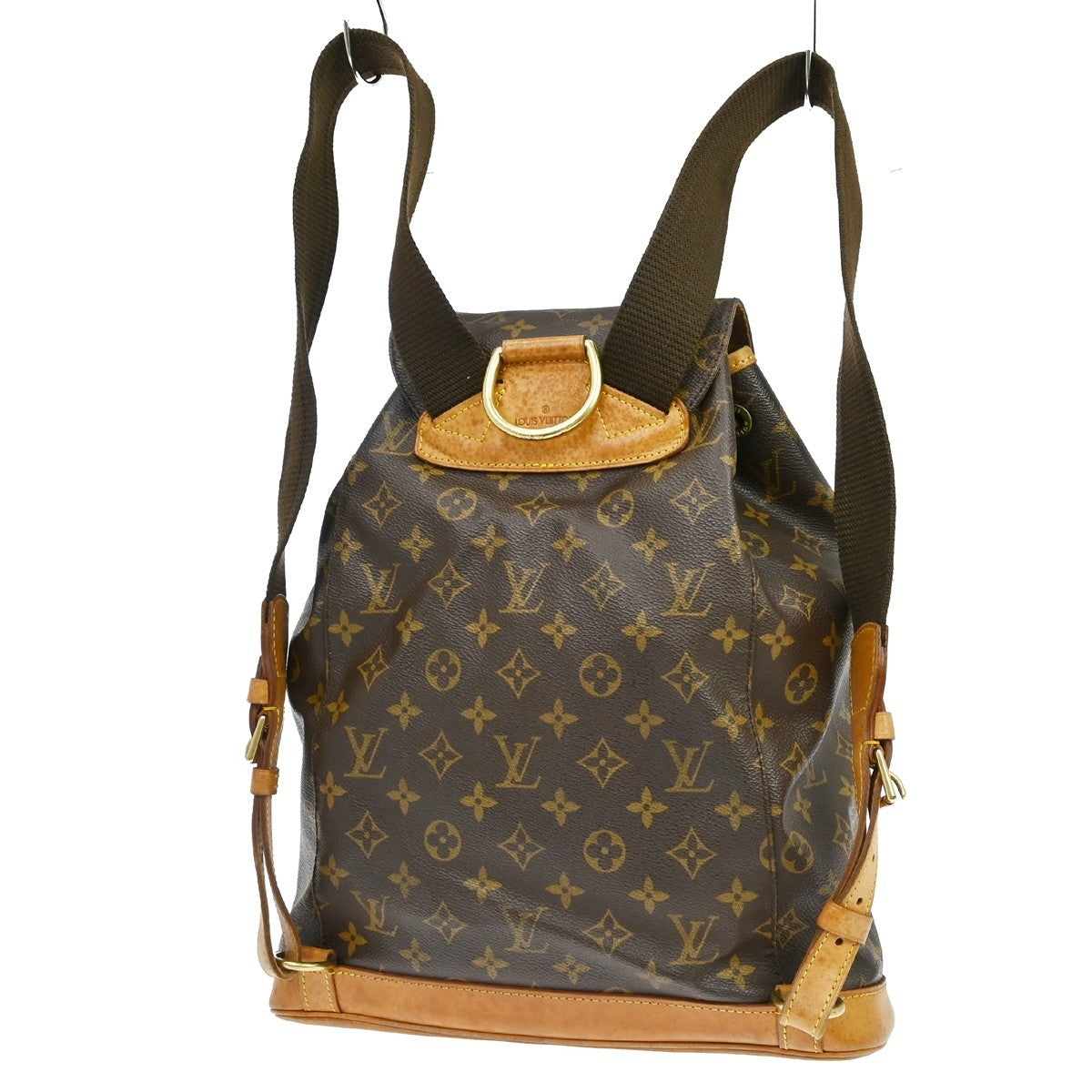 Louis Vuitton Montsouris Backpack Monogram Canvas Brown Canvas Backpack Bag ( )