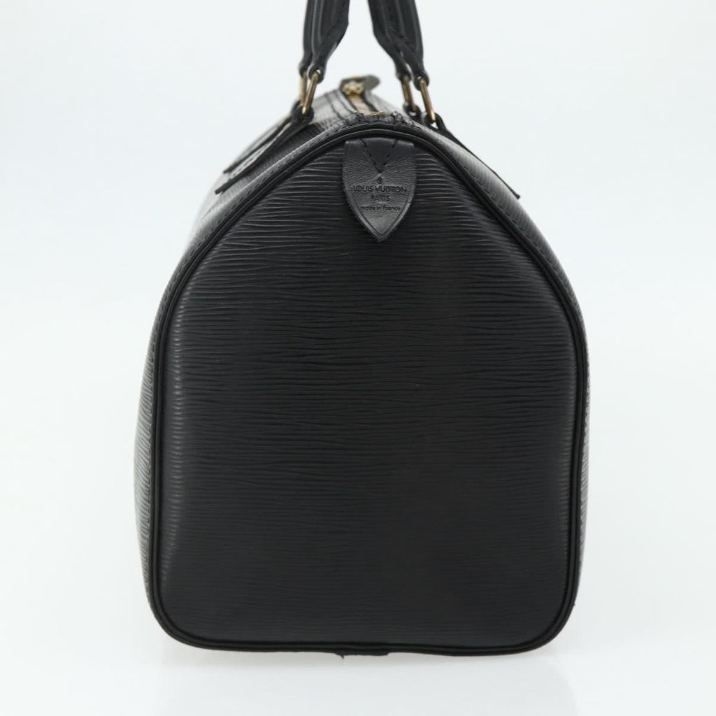 Louis Vuitton Speedy Handbag Epi Leather Black Leather Handbag ( )