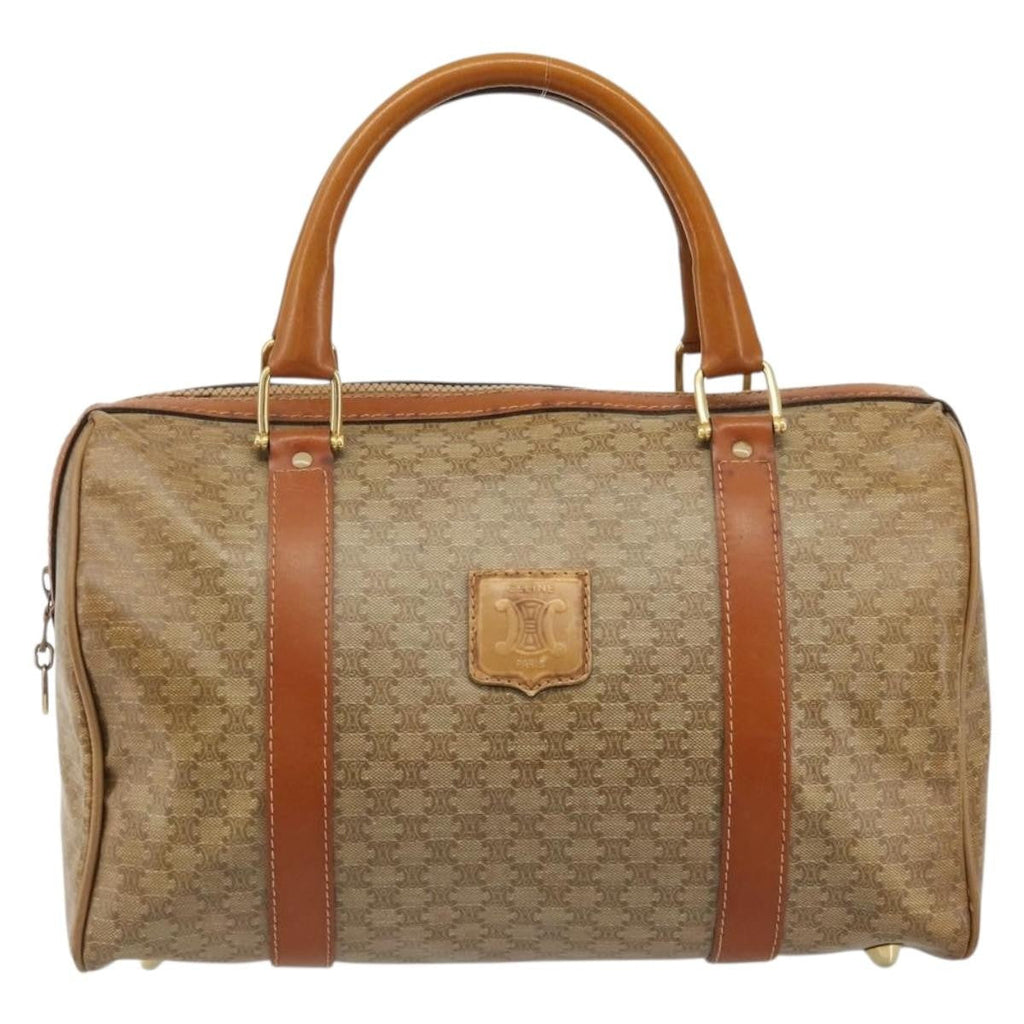 Celine Vintage Macadam Handbag Canvas And Leather Beige Canvas Handbag ( )