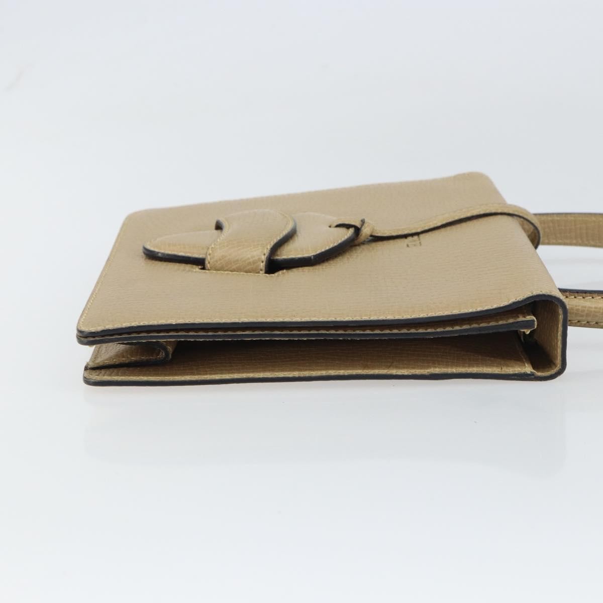 Loewe Barcelona Shoulder Bag Leather Beige Leather Handbag (Authentic  )