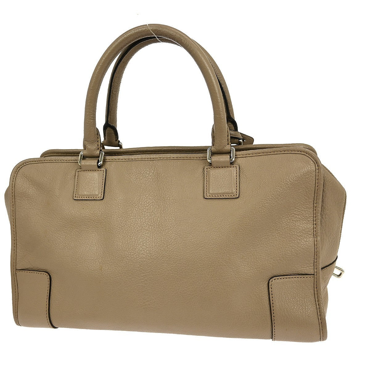 Loewe Amazona Nm Bag Leather Beige Leather Handbag ( )