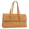 Celine C Macadam Handbag Canvas Beige Canvas Handbag ( )