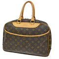 Louis Vuitton Deauville Handbag Monogram Canvas Brown Canvas Handbag ( )