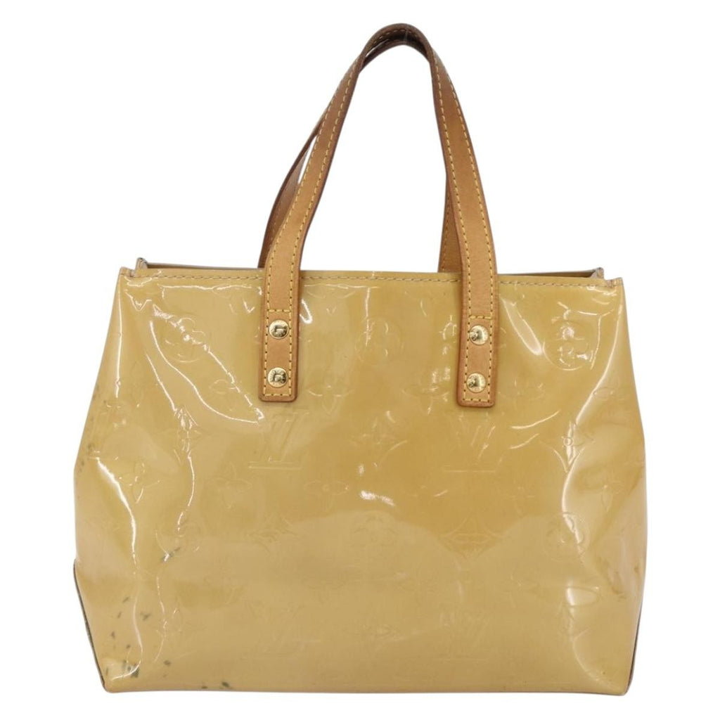 Louis Vuitton Reade Handbag Monogram Vernis Beige Patent_Leather Handbag (Authentic  )