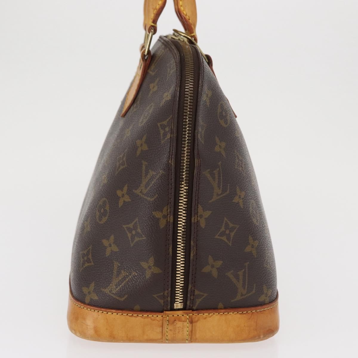 Louis Vuitton Alma Handbag Monogram Canvas Brown Canvas Handbag (Authentic  )