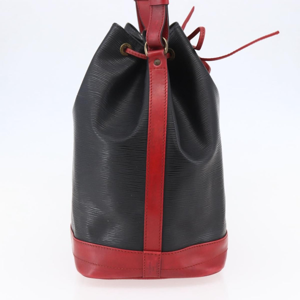 Louis Vuitton Bicolor Noe Handbag Epi Leather Black Leather Bag (Authentic  )