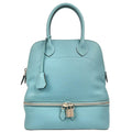 Hermes Bolide Secret Bag Swift Blue Leather Handbag (Authentic  )