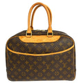 Louis Vuitton Deauville Handbag Monogram Canvas Brown Canvas Handbag ( )