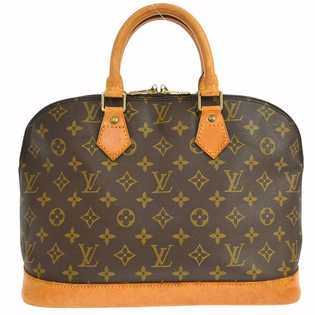 Louis Vuitton Alma Handbag Monogram Canvas Brown Canvas Handbag ( )