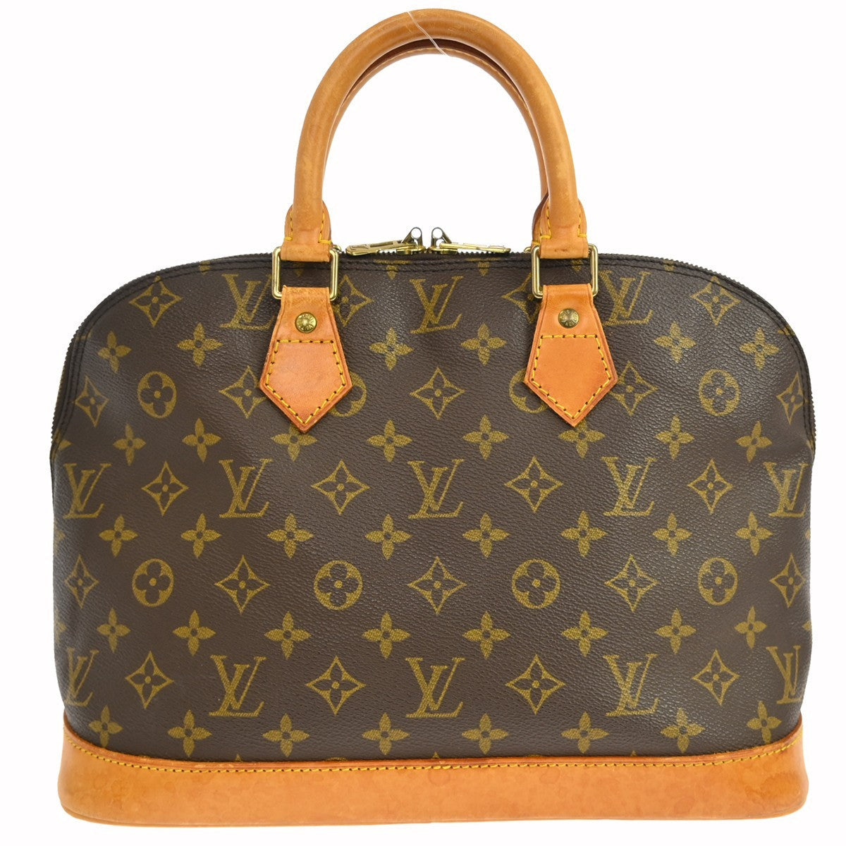 Louis Vuitton Alma Handbag Monogram Canvas Brown Canvas Handbag ( )