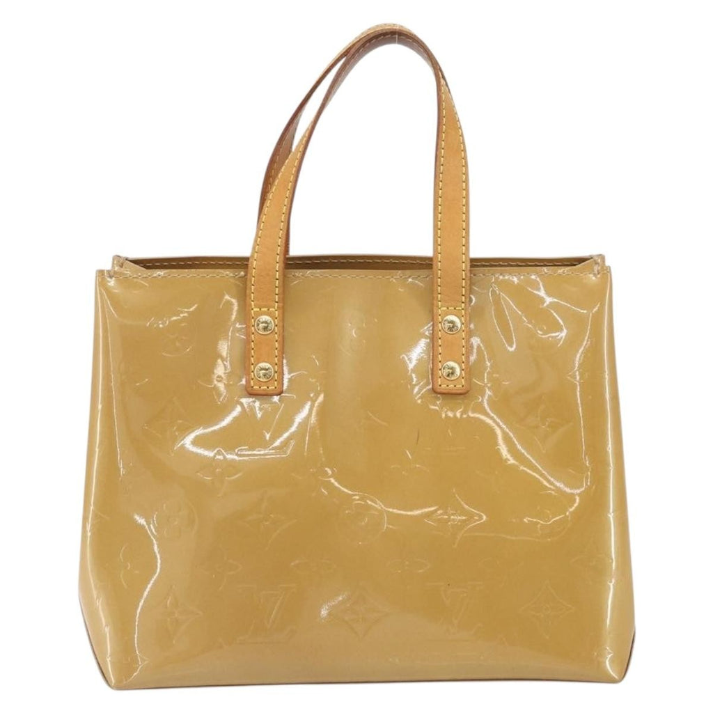 Louis Vuitton Reade Handbag Monogram Vernis Beige Patent_Leather Handbag (Authentic  )