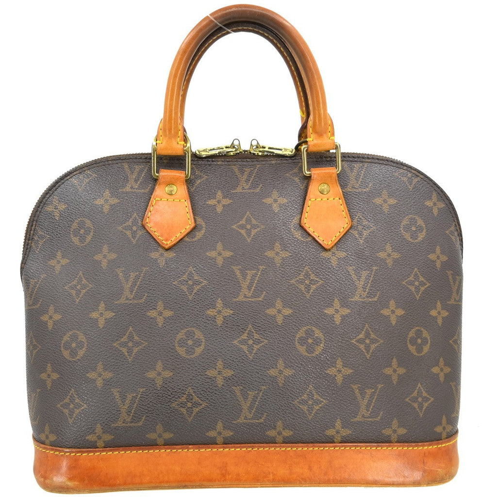 Louis Vuitton Alma Handbag Monogram Canvas Brown Canvas Handbag ( )