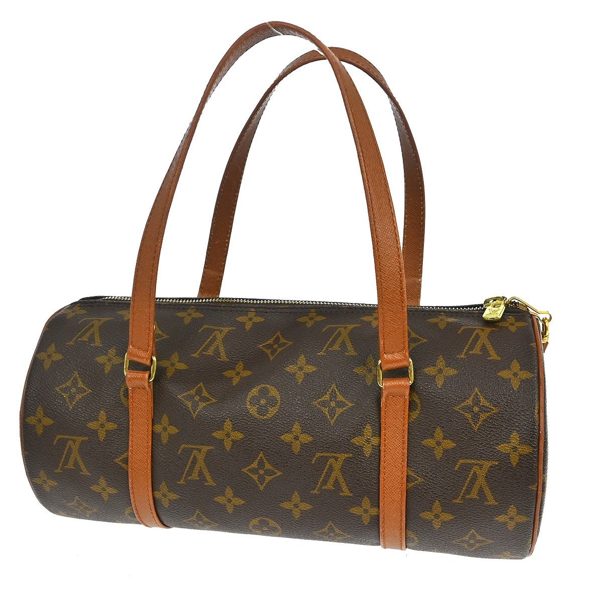 Louis Vuitton Papillon Handbag Monogram Canvas Brown Canvas Handbag ( )