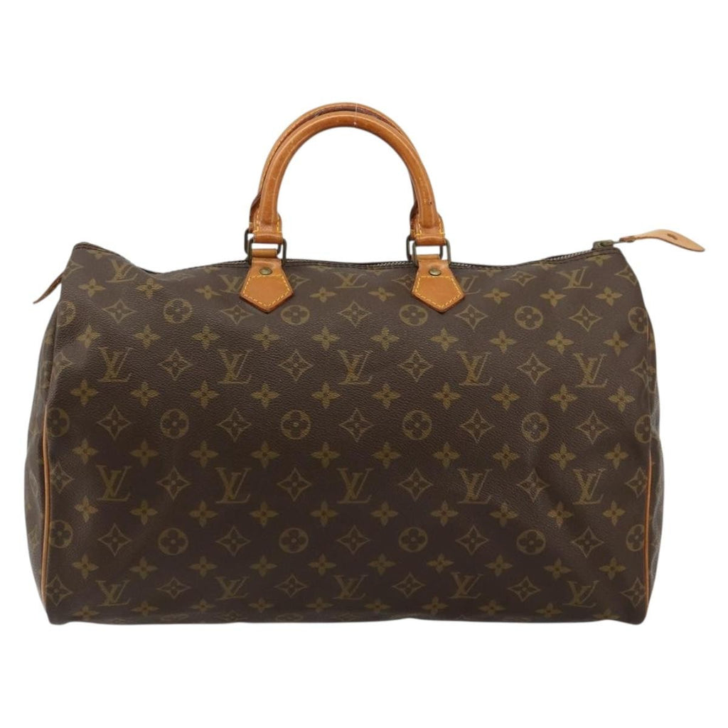Louis Vuitton Speedy Handbag Monogram Canvas Brown Canvas Handbag ( )