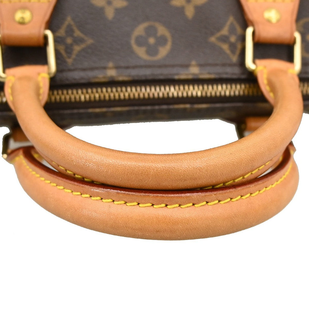 Louis Vuitton Speedy Handbag Monogram Canvas Brown Canvas Handbag ( )