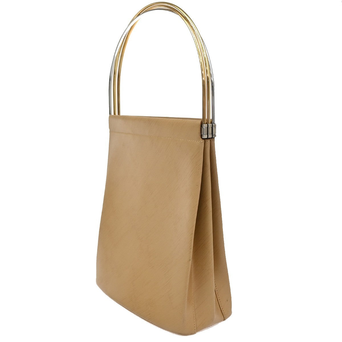 Cartier Trinity Hand Bag Leather Beige Leather Handbag (Authentic  )