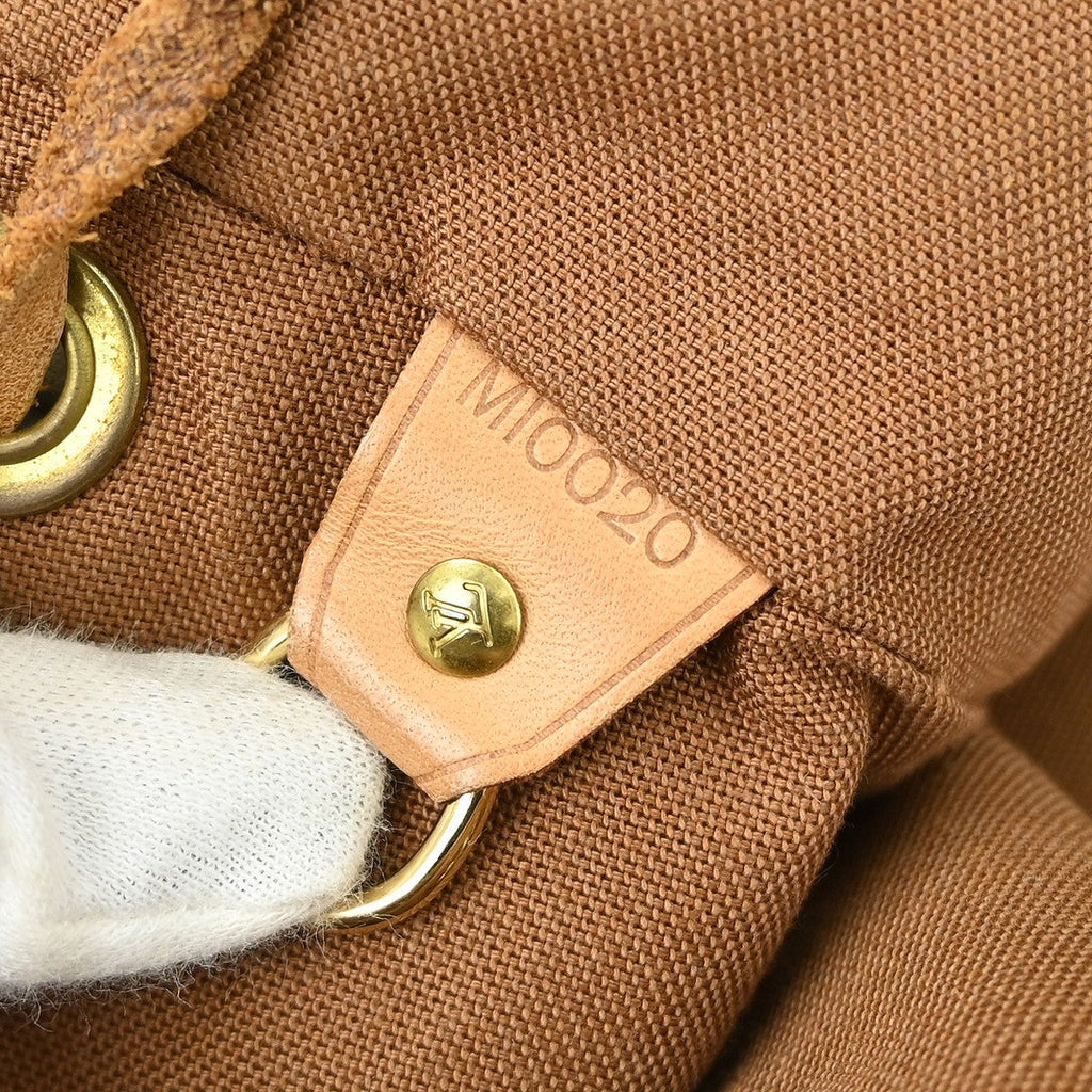 Louis Vuitton Vintage Montsouris Backpack Monogram Canvas Brown Canvas Backpack Bag ( )