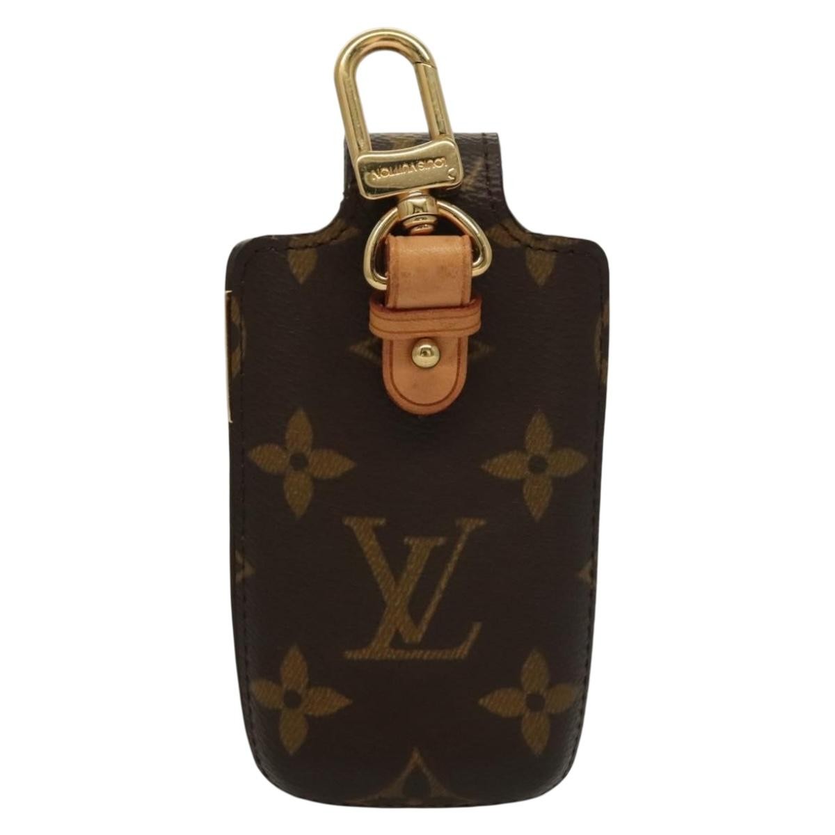 Louis Vuitton Etui Phone Case Monogram Canvas Brown Canvas Bag (Authentic  )