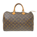 Louis Vuitton Speedy Handbag Monogram Canvas Brown Canvas Handbag ( )