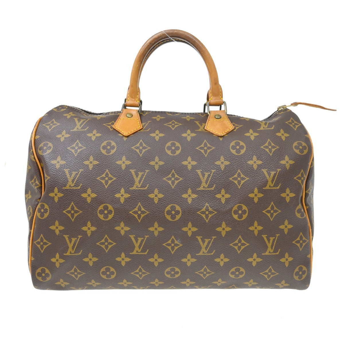 Louis Vuitton Speedy Handbag Monogram Canvas Brown Canvas Handbag ( )