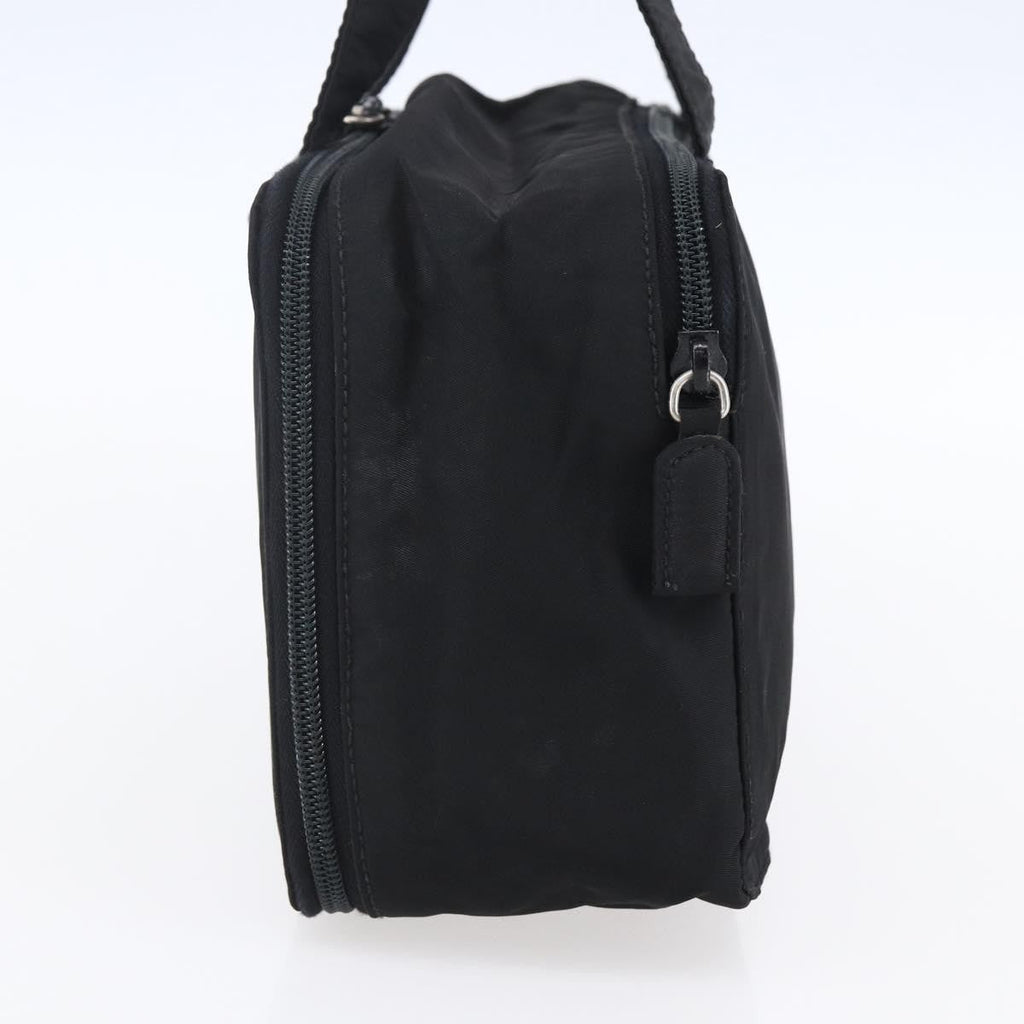 Prada Vintage Handbag Tessuto Black Nylon Handbag (Authentic  )