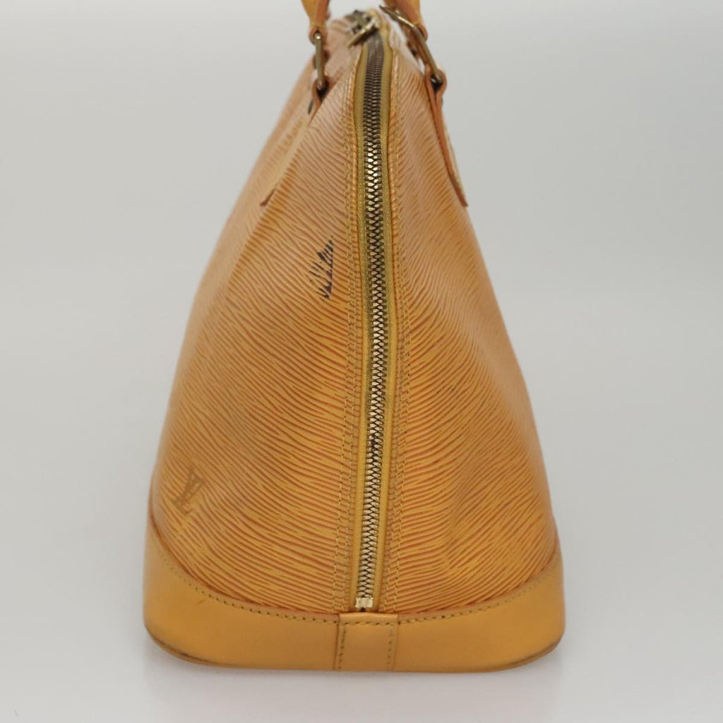 Louis Vuitton Alma Handbag Epi Leather Yellow Leather Handbag (Authentic  )
