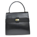 Salvatore Ferragamo Vala Handbag Leather Black Leather Handbag (Authentic  )