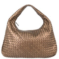 Bottega Veneta Intrecciato Handbag Leather Metallic Leather Handbag ( )