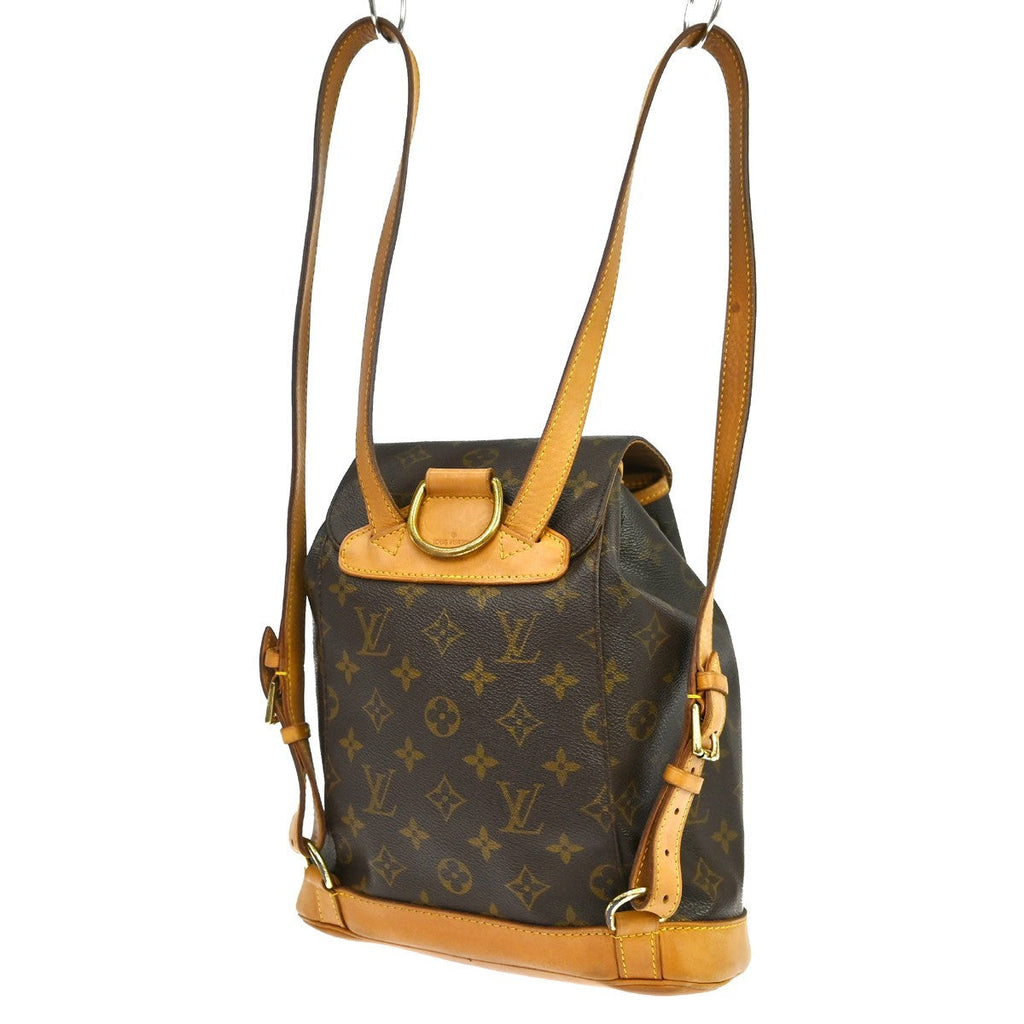 Louis Vuitton Montsouris Backpack Monogram Canvas Brown Canvas Backpack Bag ( )