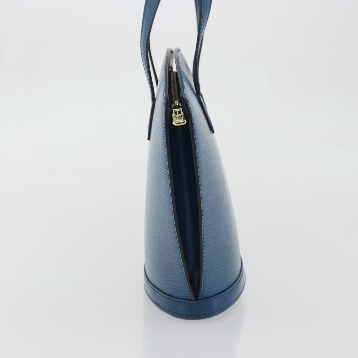 Louis Vuitton Saint Jacques Handbag Epi Leather Blue Leather Handbag (Authentic  )