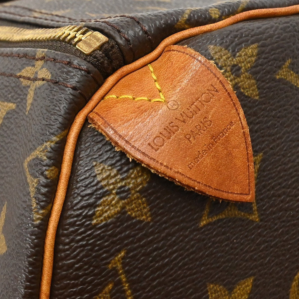 Louis Vuitton Speedy Handbag Monogram Canvas Brown Canvas Handbag ( )
