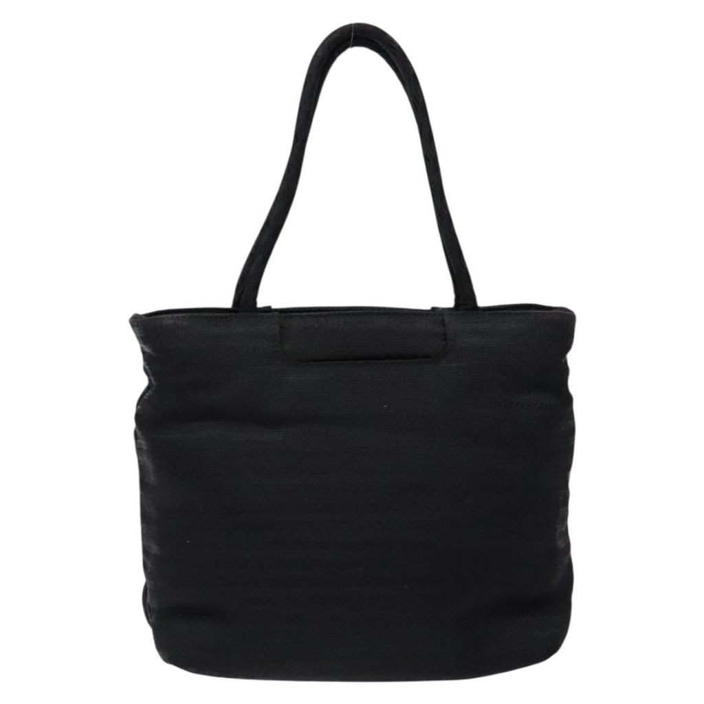 Prada Vintage Zip Handbag Tessuto Black Nylon Handbag (Authentic  )