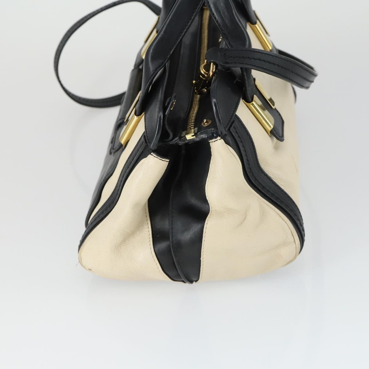 Chloe Alice Satchel Leather White Leather Handbag (Authentic  )